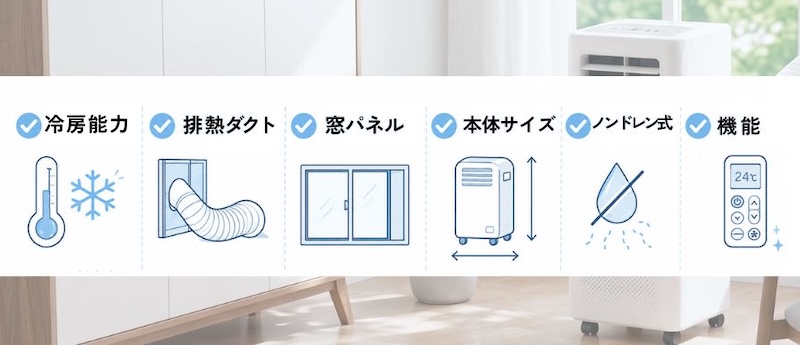 6畳向けのスポットクーラーの選び方
